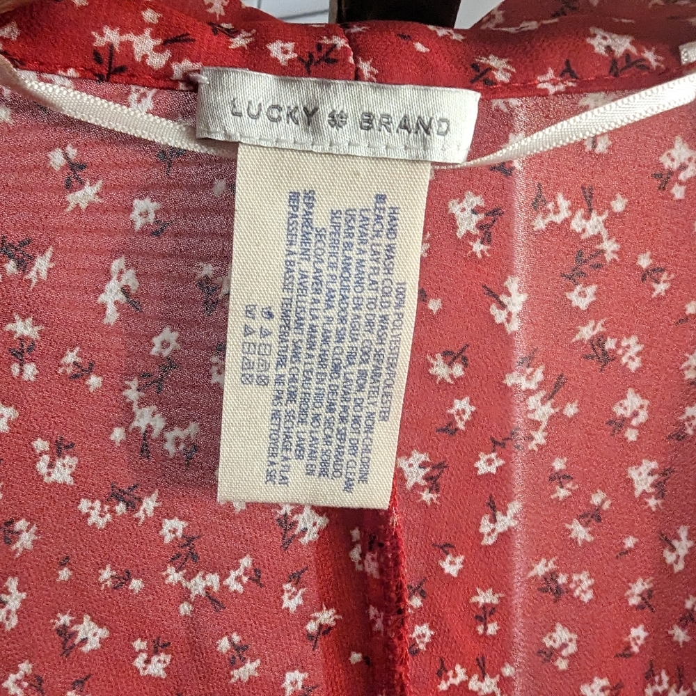Lucky Brand Red Kimono - Picture 3 of 4
